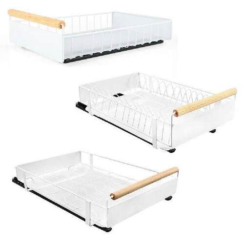 Pull Out Cabinet Organizer Fixed with Adhesive Nano Film