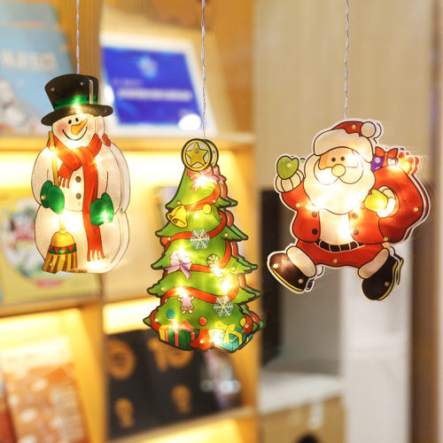 LED suction cup window hanging light Christmas decoration sh