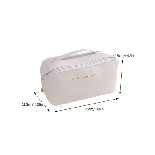 Large Pu Leather Travel Cosmetic Bag for Women Cosmetic Orga