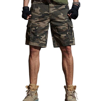 Mens Casual Camouflage orts Large Size Multi-Pocket Workwea