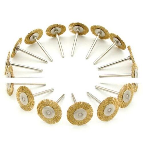 3mm Shank Copper Steel Wire Brush Polishing Wheel With Rod D