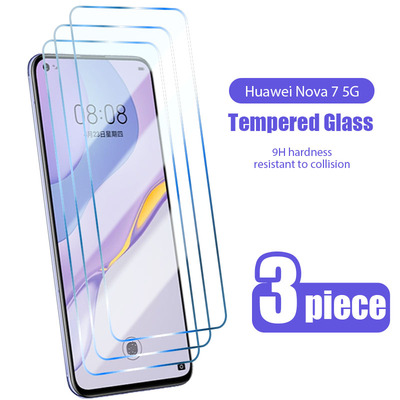 3PCS Screen Tempered Glass  For Huawei Y8p 7p 6p Y9 Y7 Y6 Pr
