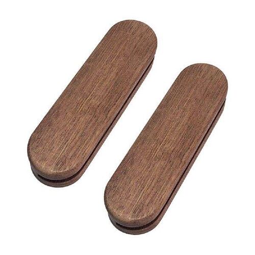2Pcs Sapele Barbecue Pan Handle Anti Scald Portable BBQ