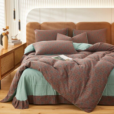 Cotton Double-layer Gauze Four-piece Set Of Four Pairs For N