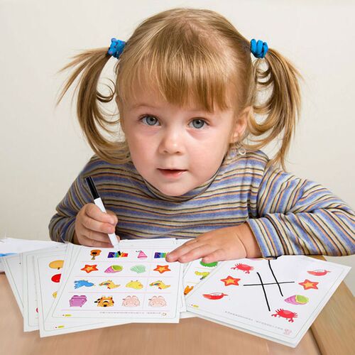 Children Drawing Connection Match Toy Observation To Find Th