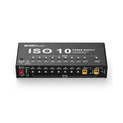 MOSKYAUDIO ISO-10 Guitar Effect Pedal Power Supply Output