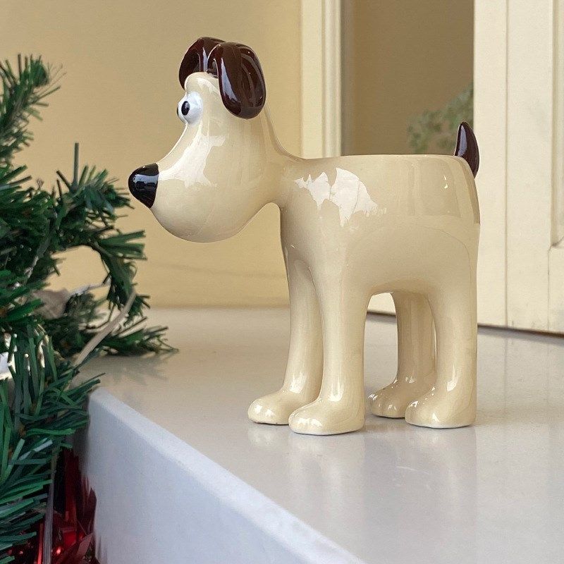 卡通超萌治愈立体小奶狗陶瓷鸡蛋托复古餐桌仪式感桌面摆件蜡烛台