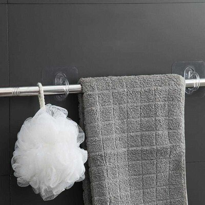 Round Hole Hooks Transparent No-Drill Strong Adhesive Hooks