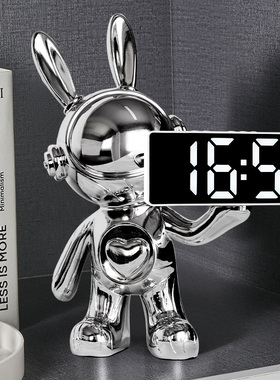 摆放式时钟暴力熊摆件客厅家居电视柜酒柜玄关装饰品台式闹钟智能