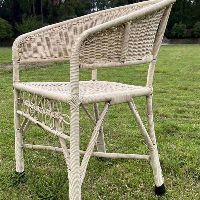 传统老式藤椅纯手工真藤椅子舒服久坐单个滕椅老年人家用阳台腾椅,住宅家具,阳台椅,淘宝优惠券,粉丝福利购,淘宝优惠卷