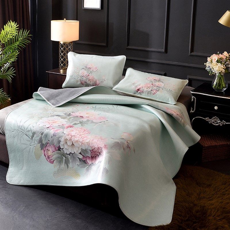 喜连理头层水牛皮席凉席装 人床彩绘印花牛皮软席子,床上用品,牛皮席,淘宝优惠券,粉丝福利购,淘宝优惠卷