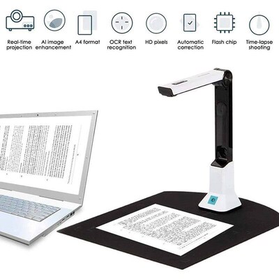 New Portable High-Definition Scanner, Document a with Real-T