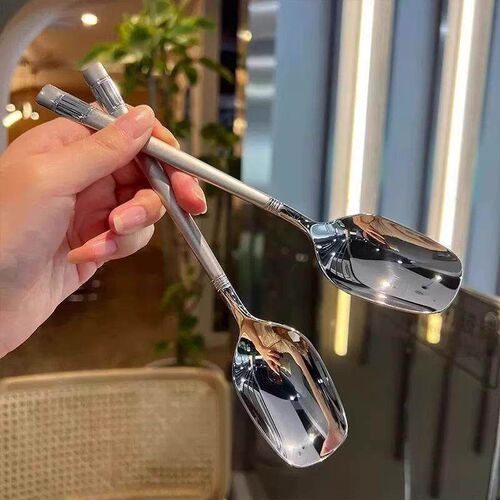 Stainless Steel Long-Handle Spoons for Home Use, Specialized