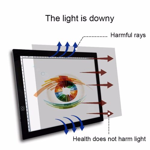 Portable A3 LED Light Pad Box Drawing Copy Board Drafting Gr