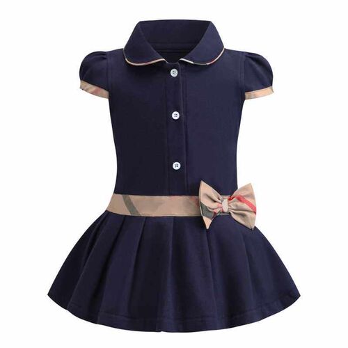 2022  New Style Cotton Short Sleeve Girls Dress Princess Par
