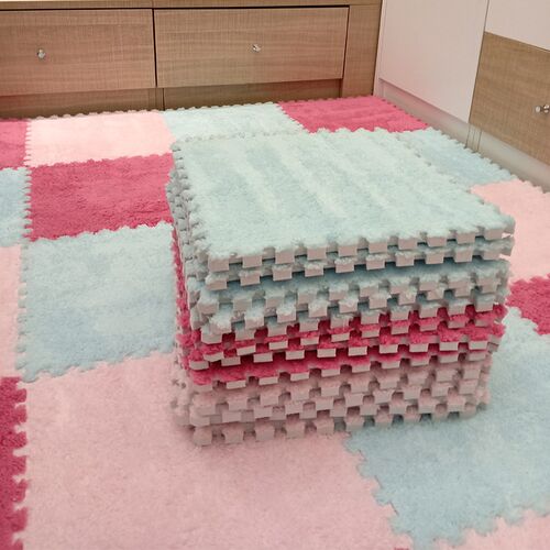 10 Pcs Soft Plush Childrens Mat Baby Play Mat Baby Toys Eva