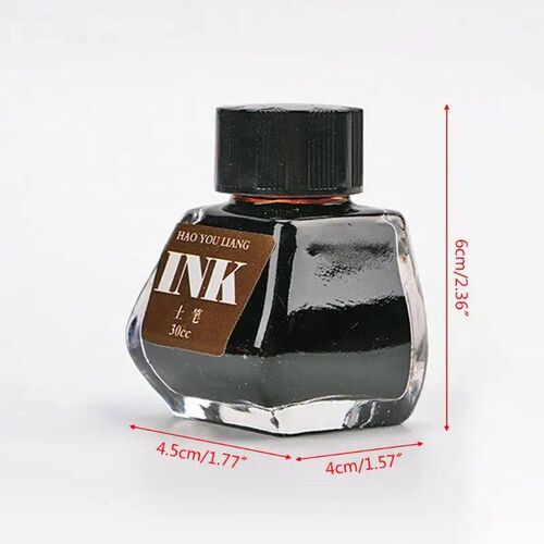 30ml Bottled Glass Smooth Writing Fountain Pen Ink Refill Sc
