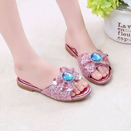Childrens Slipper for Girls Summer Princess Open-toe Flat S
