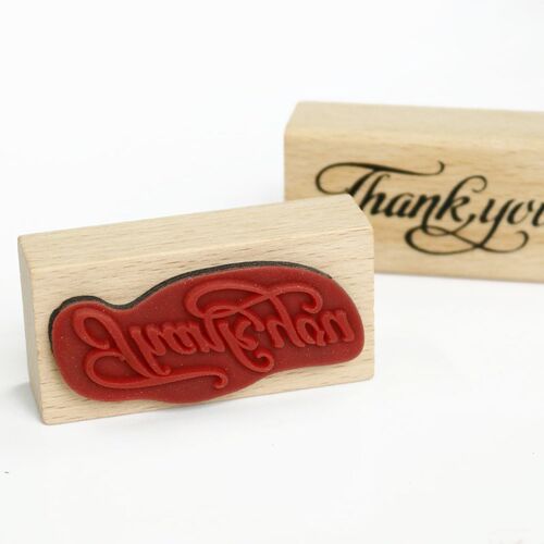 Thank You Wood Stamps DIY Scrapbooking Thank You Wooden Rubb