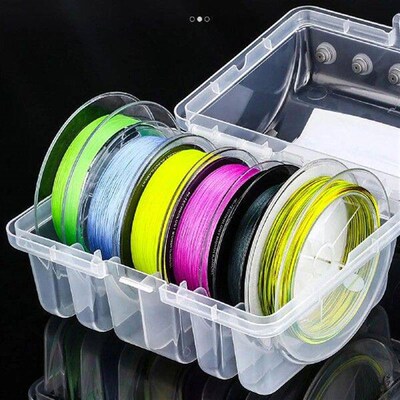 Fishing Line Storage Box 6 Slots Portable Stable Line Spool