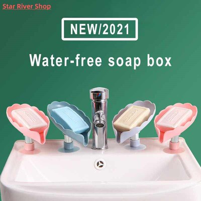 Soap Box Drain Soap Dish Soap Holder Free Perforation Househ