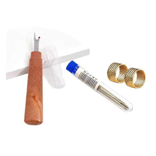 34-piece set of large-eye steel needles for sewing clothes a