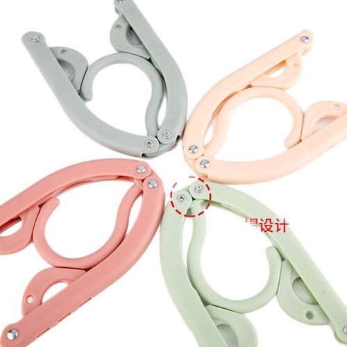 Travel Clothes Hanger Folding Clothes Drying Rack Non-slip C