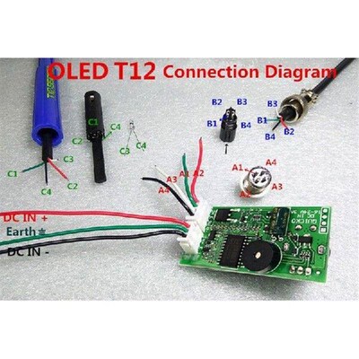 T12 STC OLED Controller Digital Soldering Iron Station DIY