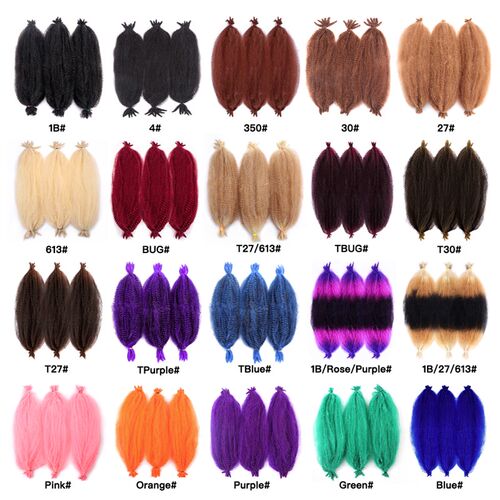 Marley Twist Afro Crochet Braids Soft Spring Kinky Hair For