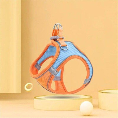 Pet Chest Back Breathable Reflective Cat Harness Leash Cat