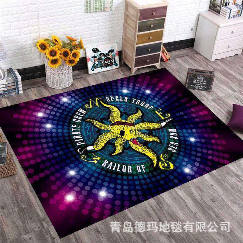 德玛地毯架子鼓隔音地毯音乐教室地垫音符钢琴键盘加厚可水洗垫子