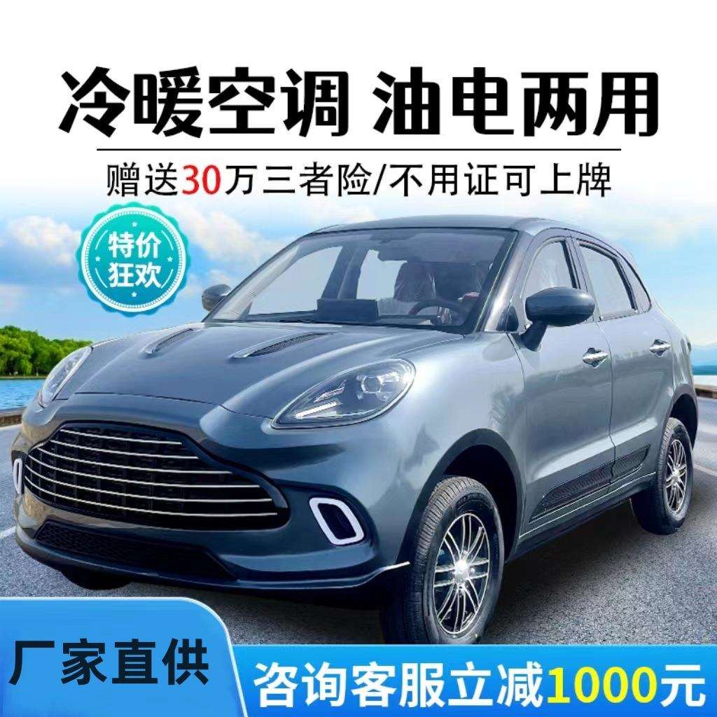 电动四轮车家用成人老头乐代步新能源低速小型男女士油电两用汽车