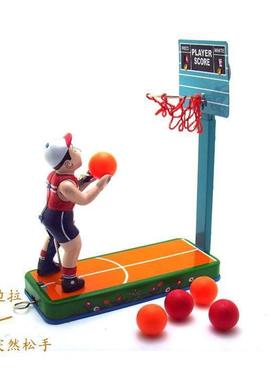 MM2005投篮球铁皮怀旧复古工艺品橱窗陈列摆件记念礼品玩具