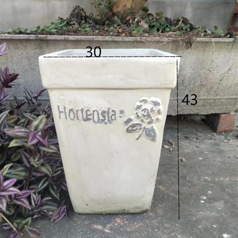 白色绣球庭院大号陶罐景观土陶粗陶红陶花盆花瓶摆件陶瓷大码陶盆