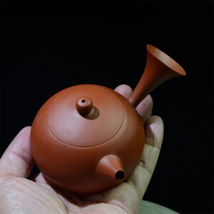 西施侧把壶潮州章记福朱泥手拉纯手工工夫泡茶壶小号薄胎急需壶
