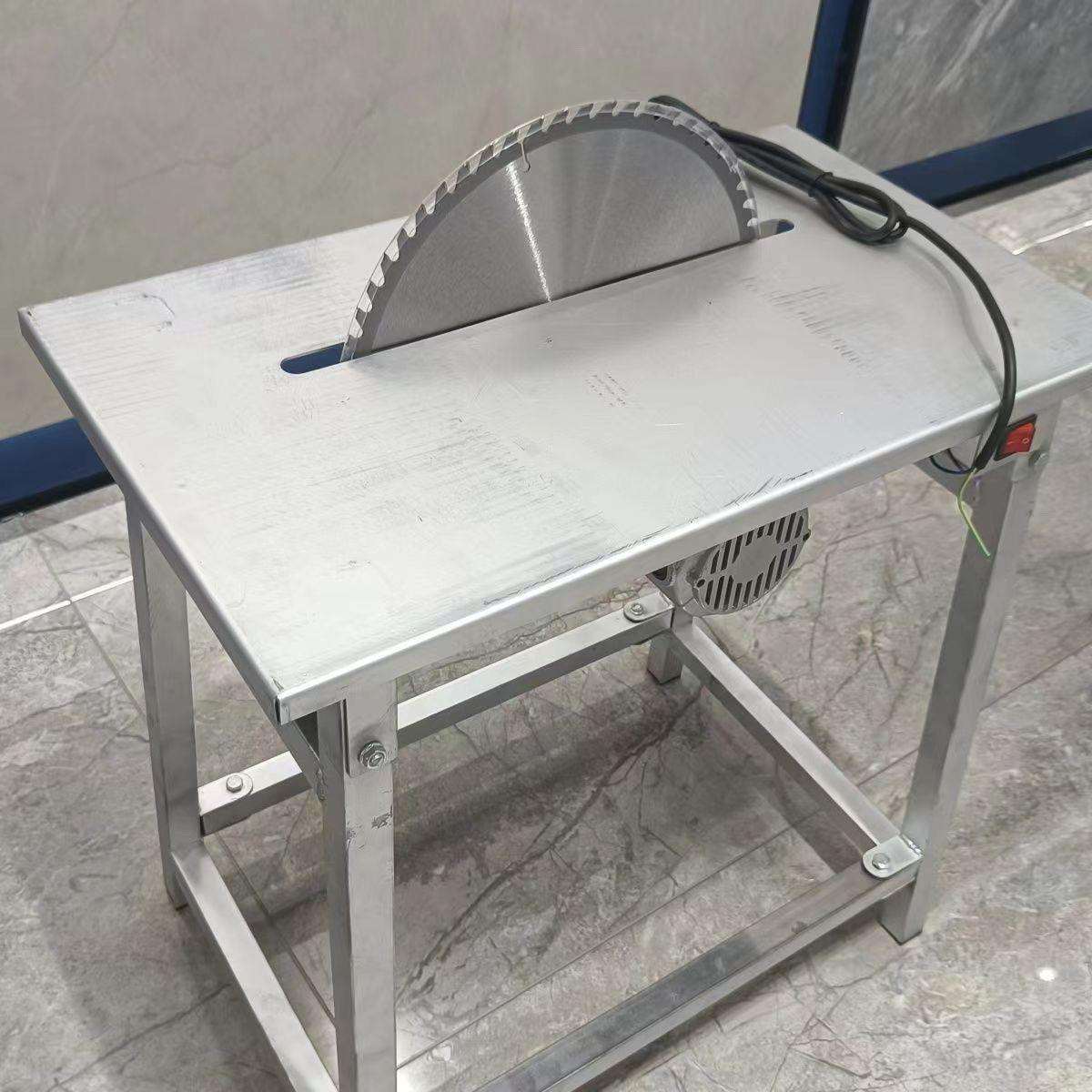 锯柴机家用电锯柴工地锯板锯竹子圆盘锯一体锯带电机整套220V