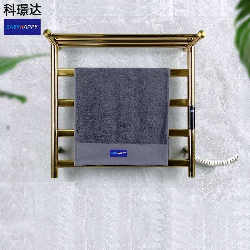 电热毛巾架卫生间碳纤维智能恒温烘干加热浴巾杆浴室置物架