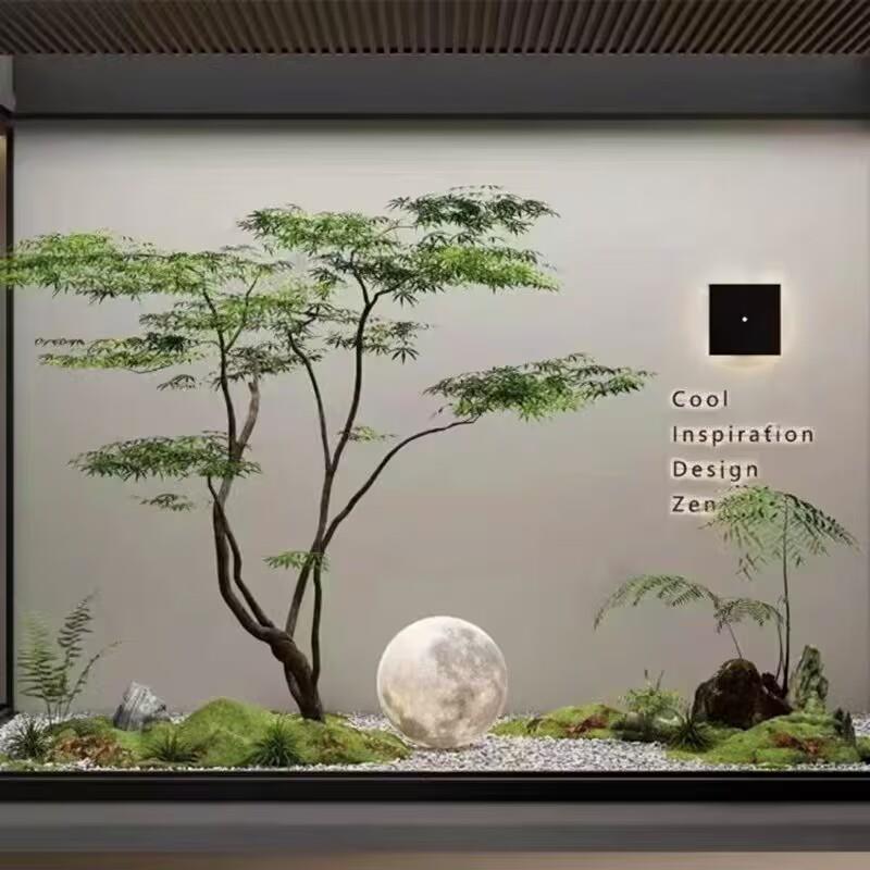 仿真假树造景室内外鸡爪槭景观仿生落地绿植枫树植物摆件套装组合