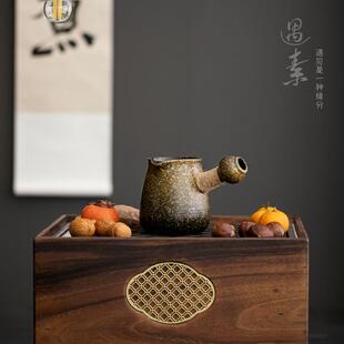 围炉煮茶罐罐茶煮茶器具家用户外烤茶烤奶围炉煮茶粗陶侧把壶套装