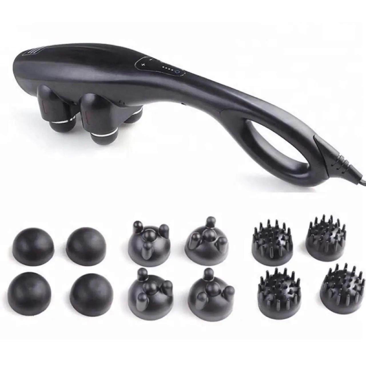 厂家直销四头大力王按摩器按摩锤颈部腰部腿部全身电动按摩棒