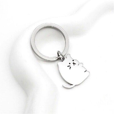 1Pair Matching Lovers Keychain Stainless Steel Key