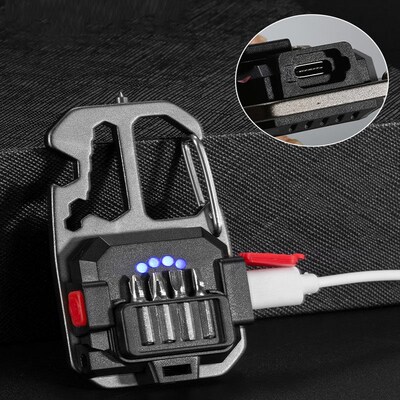 Mini LED Flashlight Portable Work Light Pocket Keychains Fla