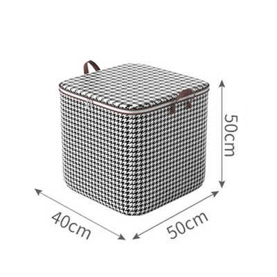 Quilt Bins Container Fabric Storage Boxes with Lids Houndsto
