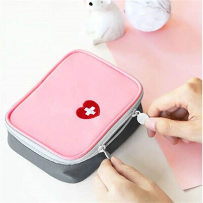 1Pc Cute Mini Portable Medicine Bag Storage First Aid Kit Me