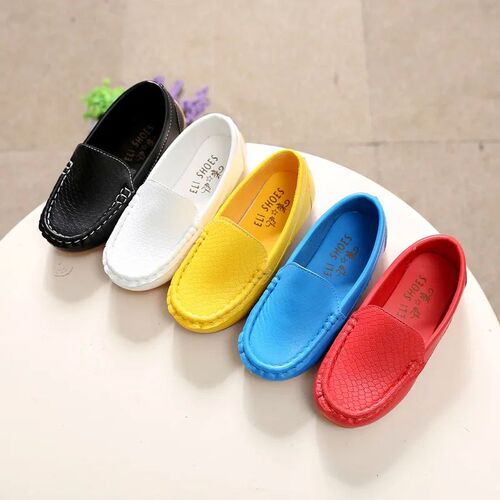 Girl Boy Leather Soft Shoes Children Kids Baby Casual Shoes