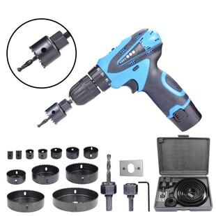 XCAN Wood Drill Bit Set 8/11/16pcs Hole Saw Drill Cutter Car