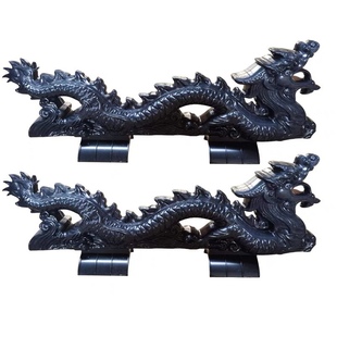 龙戏珠屋顶树脂瓦配件屋脊房脊装 饰二龙戏珠