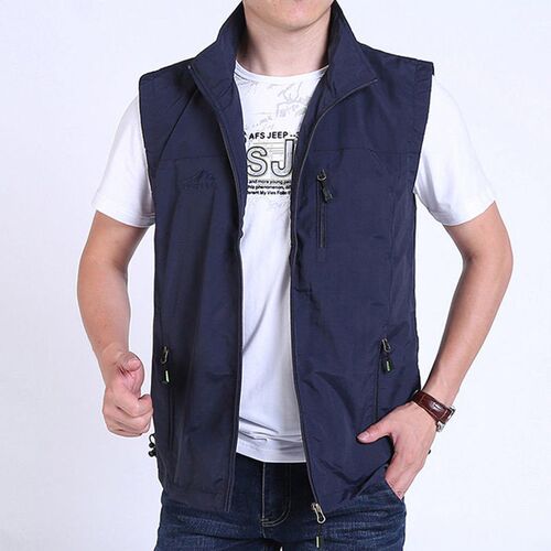 Vest Mens Outdoor Leisure Photography Fishing Vest Stand ll