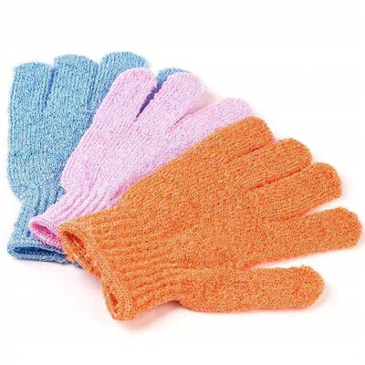 Bath Towel Set with Strong Coarse Sand Five-Finger Back Scru