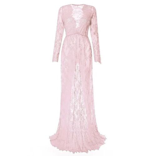 Fashion Maternity Photography Props Maxi Maternity Gown Lace